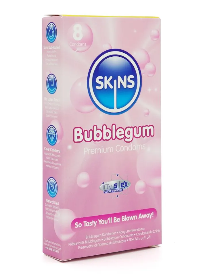 Skins Bubblegum Condoms 8-pack - Flavoured condoms 1 [full]