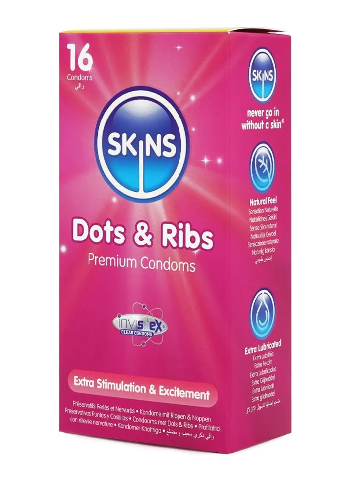 Skins Dots & Ribs Condoms 16-pack - Textured condoms 1 [full]