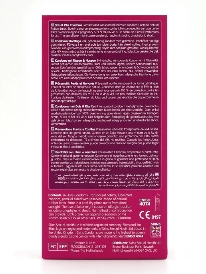Skins Dots & Ribs Condoms 16-pack - Textured condoms 3 [full]