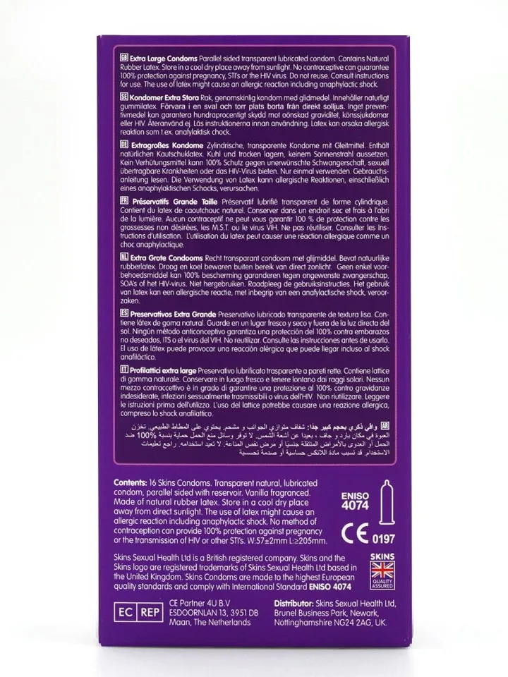 Skins Extra Large Condoms 16-pack - Extra large condoms 3 [full]