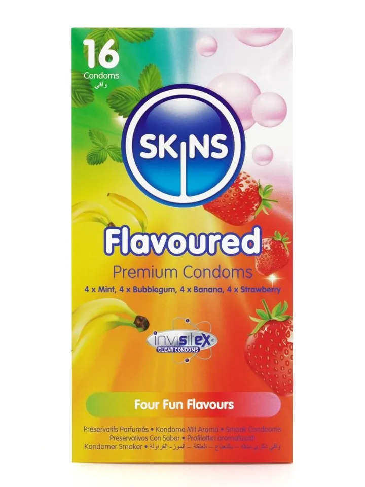 Skins Flavours Condoms 16-pack - Flavoured condoms 2 [full]