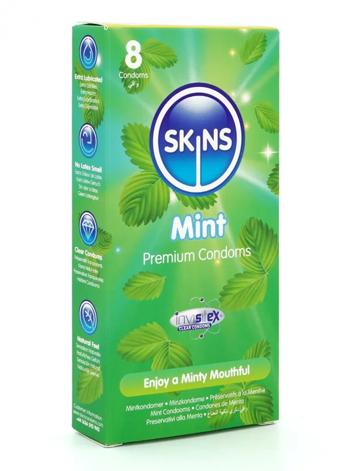 Skins Mint Condoms 8-pack - Condoms 1 [full]
