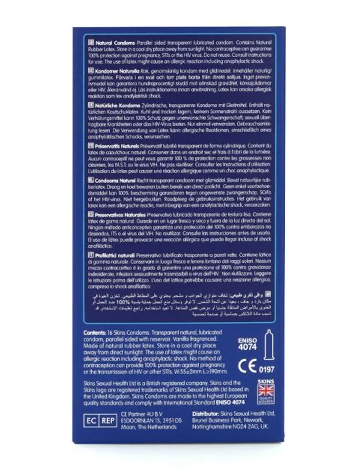 Skins Natural Condoms 16-pack - Condoms 4 [full]