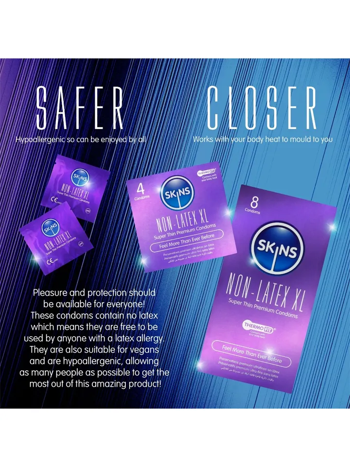 Skins Non-Latex XL Condoms 8-pack - Condoms 5 [full]