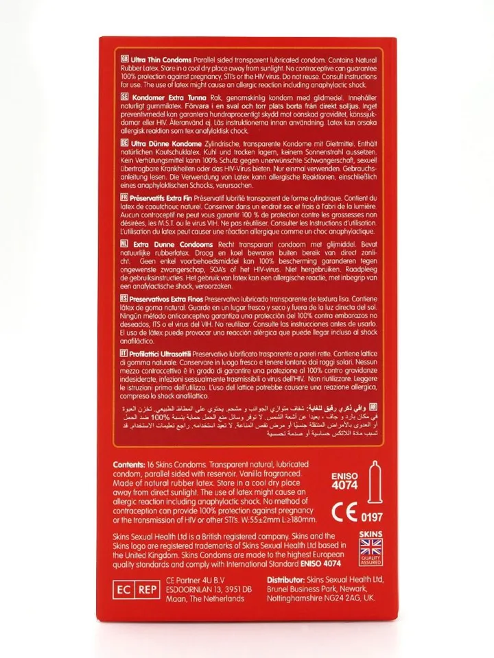 Skins Ultra Thin Condoms 16-pack - Thin condoms 3 [full]