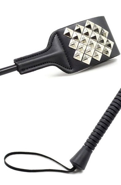 Square Spot Riding Crop - Riding whip 2