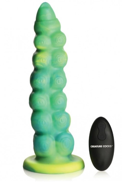 Squirmer Thrusting & Vibrating Dildo 23 cm - Dragon dildo 2