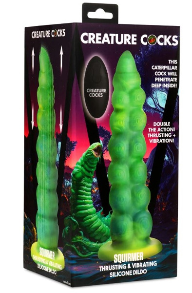 Squirmer Thrusting & Vibrating Dildo 23 cm - Dragon dildo 7