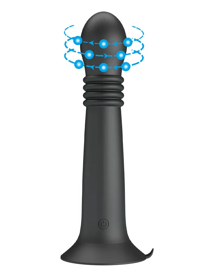 Stellan Thrusting & Rotating Wand Massager 23 cm - Vibrating dildo 1 [full]