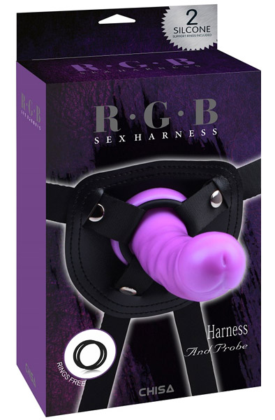 Strap On Harness and Probe 20 cm - Umschnalldildo mit Geschirr 2