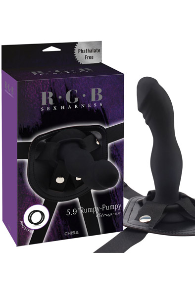 Strap On Rumpy Pumpy 15cm - Umschnalldildo mit Geschirr 2