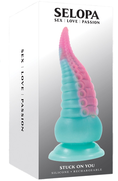 Stuck On You Vibrating Dildo 19 cm - Drachen-Dildo 4