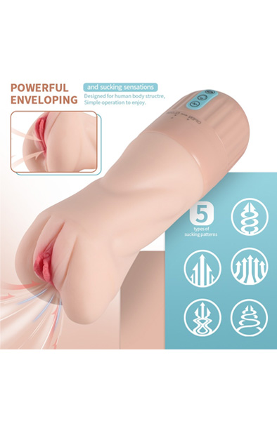 Suckstroker Sucking & Vibrating Masturbator - Vibrating vagina masturbator 3