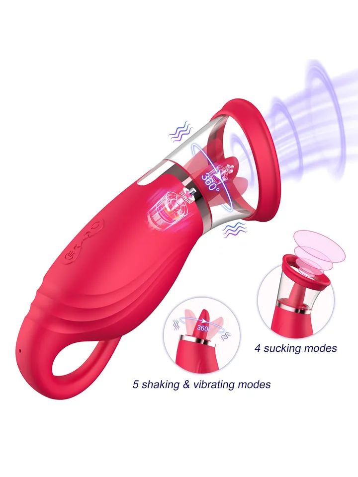 Suction Vibrator With 360° Tongue Stimulation - Clitoral vibrator 2 [full]