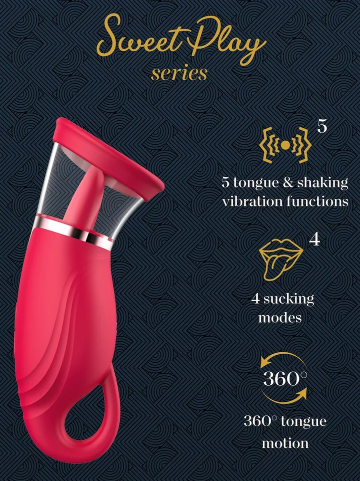 Suction Vibrator With 360° Tongue Stimulation - Clitoral vibrator 3 [full]
