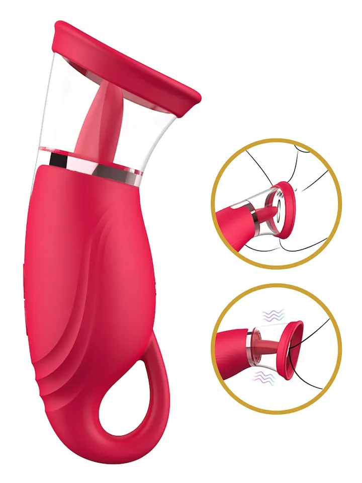 Suction Vibrator With 360° Tongue Stimulation - Clitoral vibrator 4 [full]