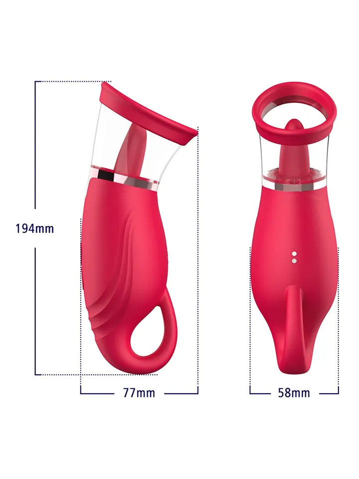 Suction Vibrator With 360° Tongue Stimulation - Clitoral vibrator 5 [full]