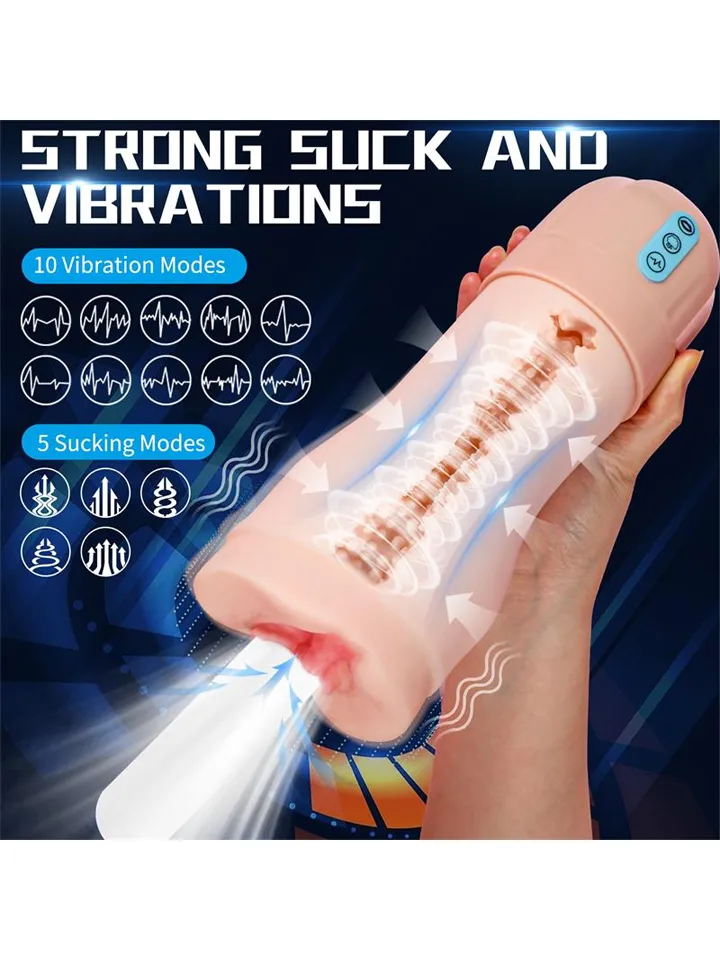 Suctroker Masturbator With Vibration & Sucking - Vibrating masturbator 2 [full]