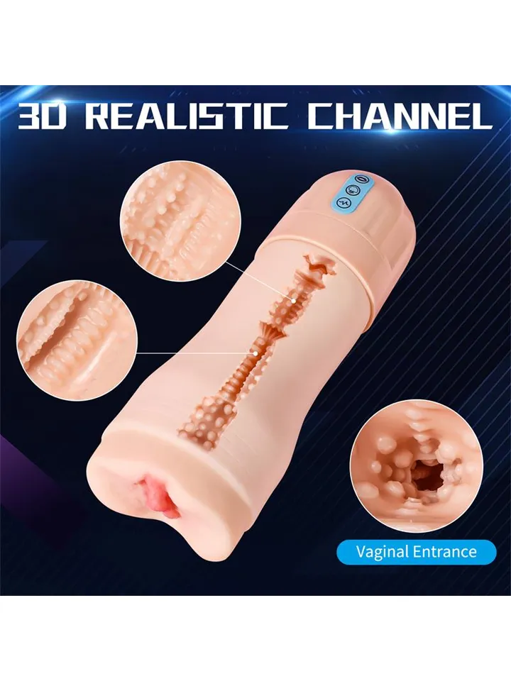 Suctroker Masturbator With Vibration & Sucking - Vibrating masturbator 3 [full]