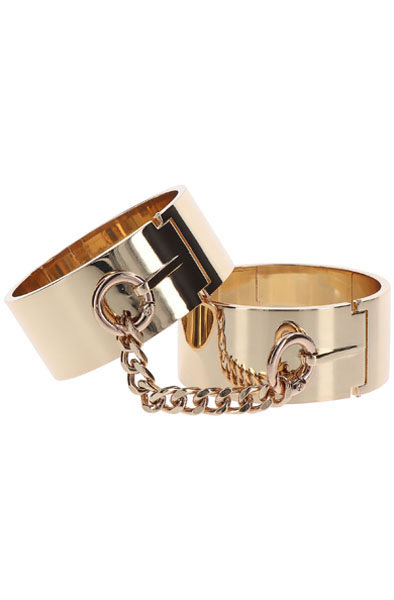 Taboom Slave Wrist Cuffs - Handcuffs metal 2