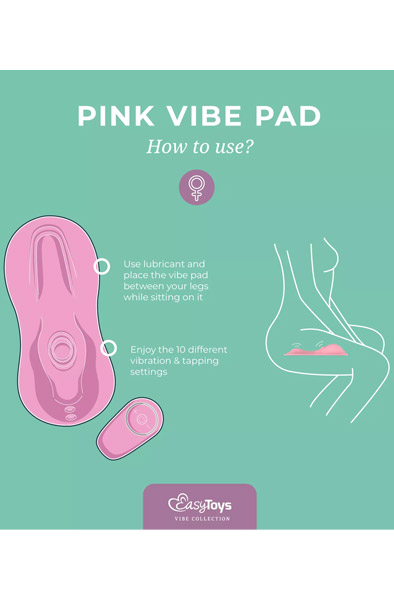 Tapping & Vibrating Vibe Pad Pink - Clitoral vibrator 4