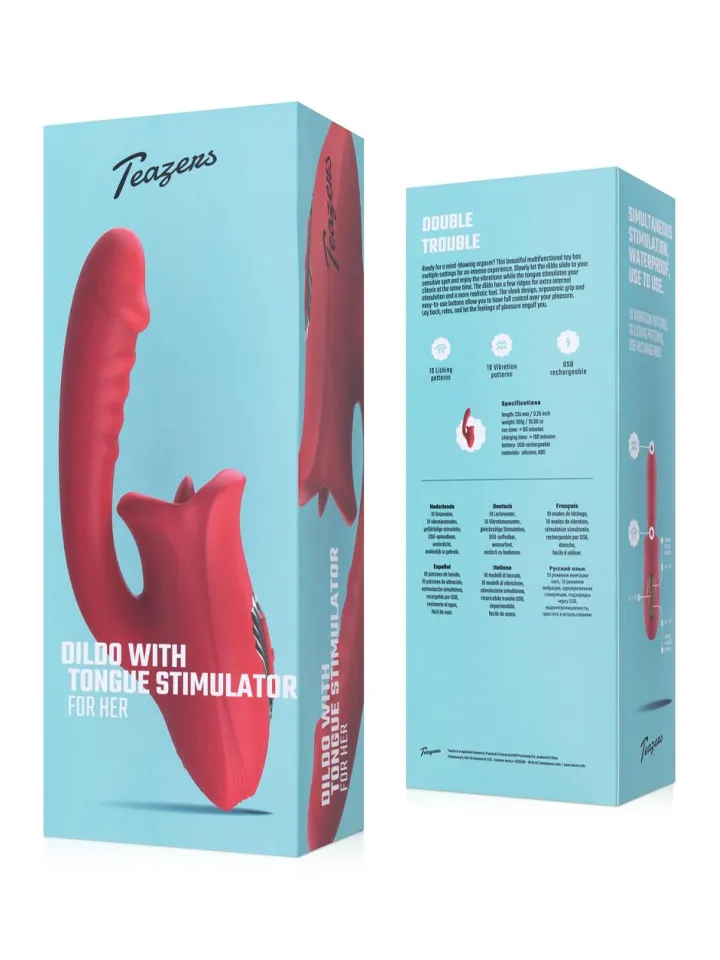 Teazers Dildo With Clitoris Stimulator - Vibrator 5 [full]