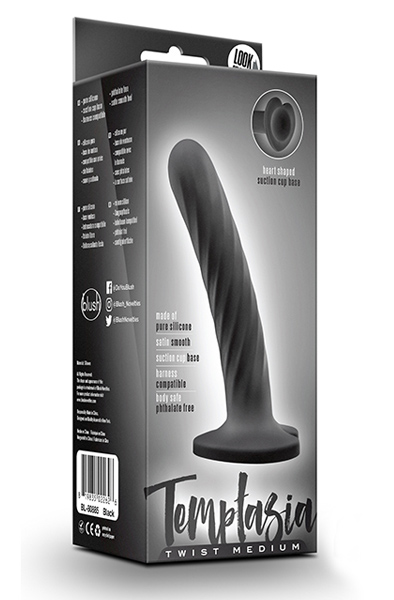 Temptasia Twist Medium Black 14 cm - Small dildo 2
