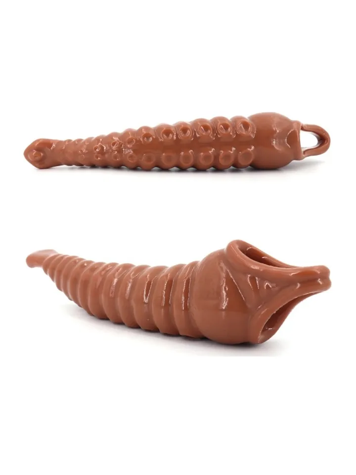 Tentik Vibrating Penis Sleeve 22 cm - Vibrating penis extender 1 [full]