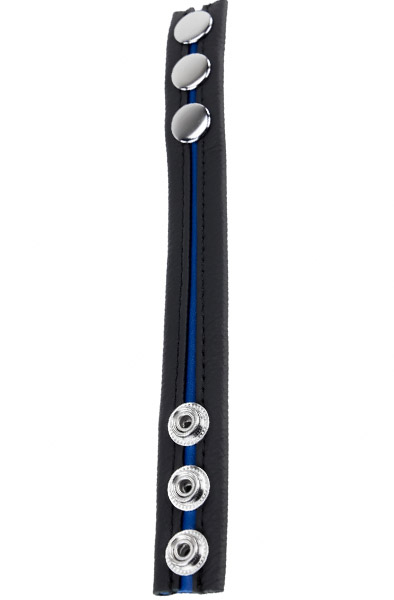 The Red Cockring En Cuir Black/Blue - Cockring 2