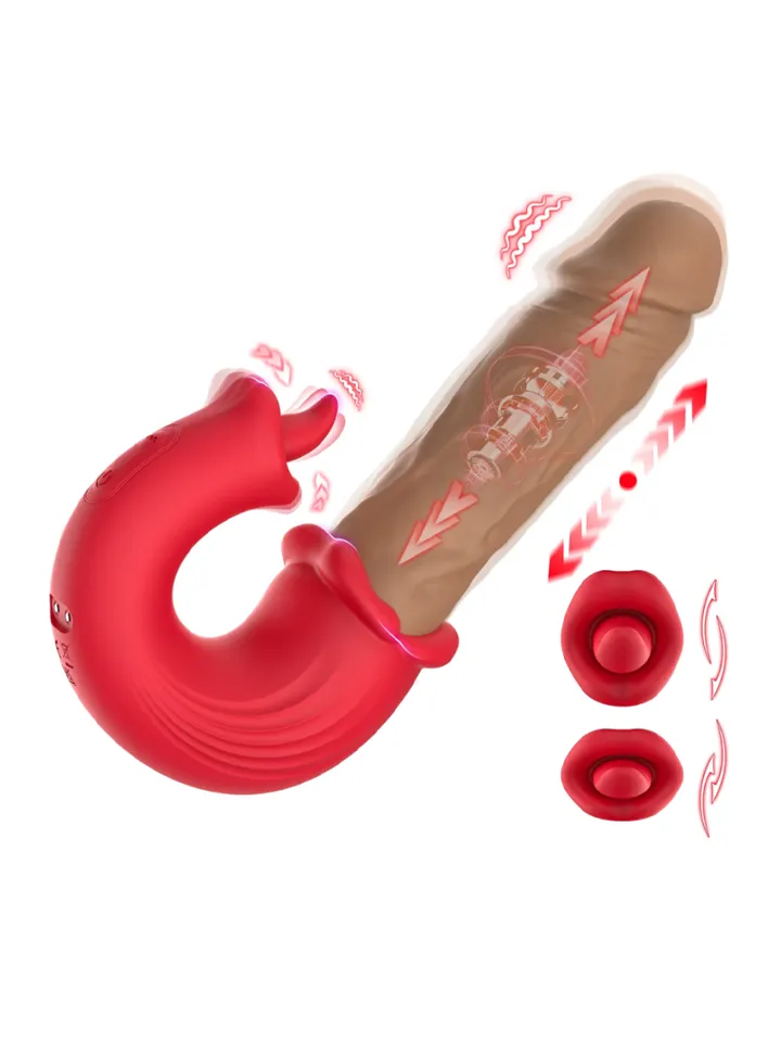Thrust & Tease Thrusting & Vibrating Dildo - Vibrating dildo 1 [full]