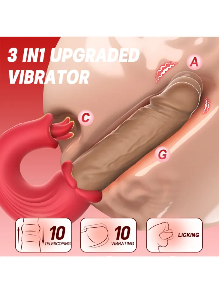 Thrust & Tease Thrusting & Vibrating Dildo - Vibrating dildo 2 [full]