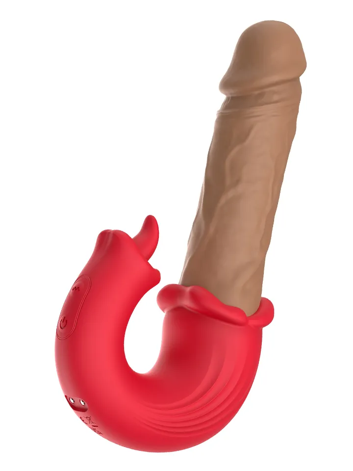 Thrust & Tease Thrusting & Vibrating Dildo - Vibrating dildo 4 [full]