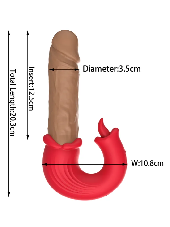 Thrust & Tease Thrusting & Vibrating Dildo - Vibrating dildo 5 [full]