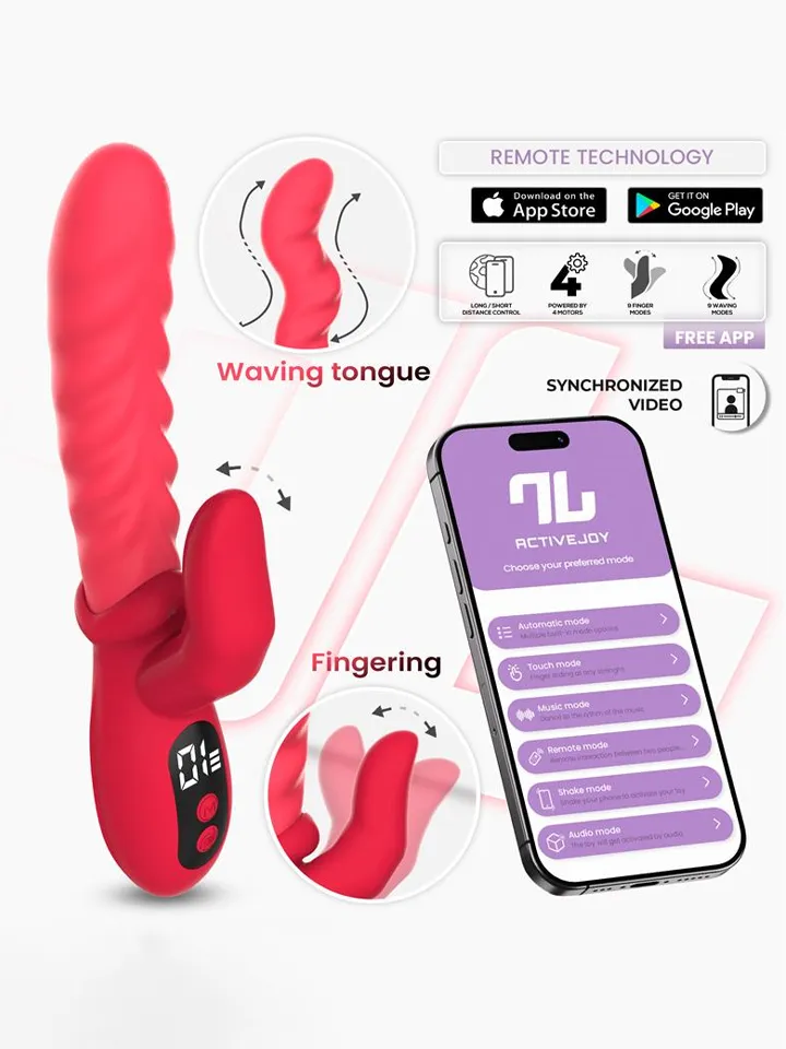 Tingly Vibrator With Finger, Waving & App - App-controlled rabbitvibrator 1 [full]