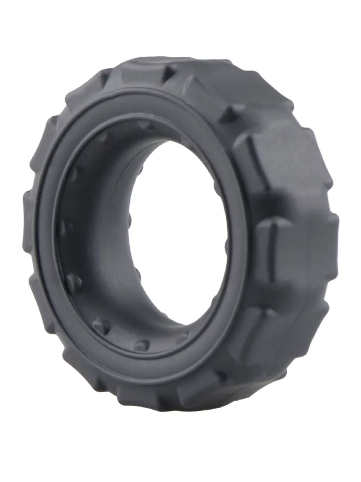 Tire Silicone Cock Ring Black - Cock ring 3 [full]