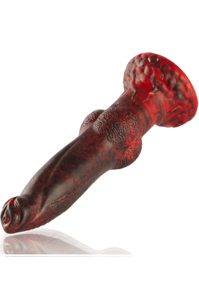 Titan In Flames Dildo With Remote 22,5 cm - Dragon dildo 5