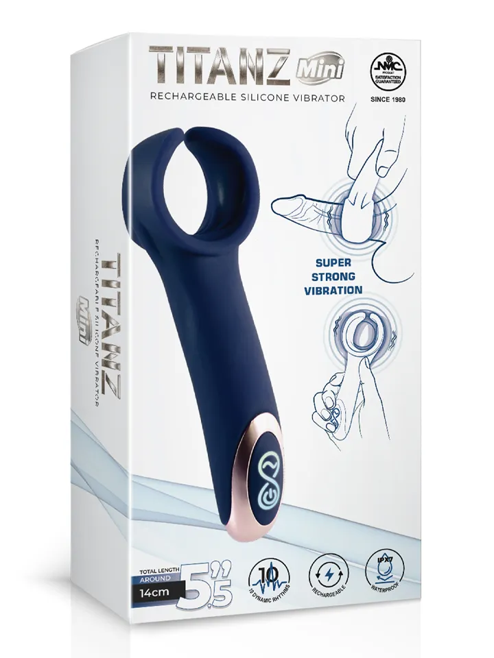 Titanz Silicone Rechargeable Vibrator - Vibrating masturbator 2 [full]