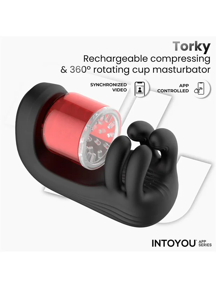 Torky Compressing Rotating App Masturbator - Automatic masturbator 3 [full]