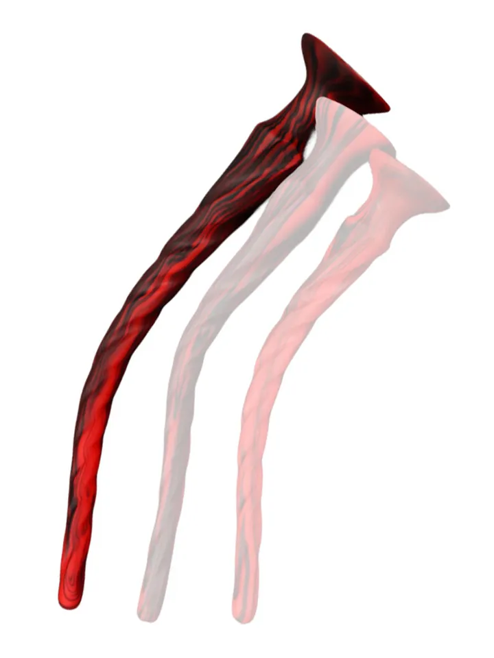 Torthy Dildo Black/Red 63 cm - Extra long anal dildo 1 [full]