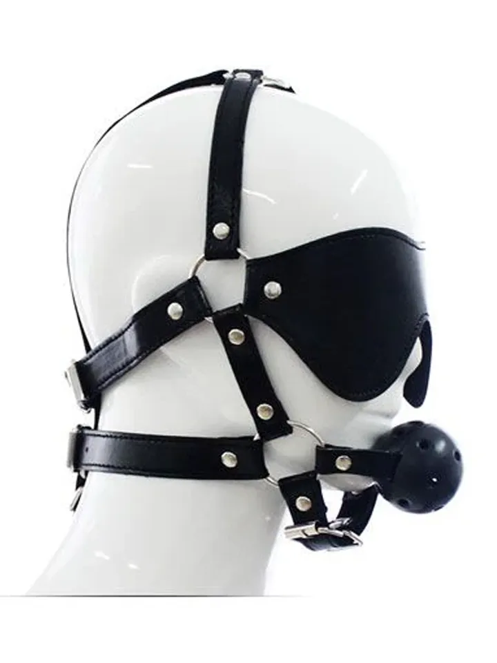 Total Head Harness Restraint - Harness with gag ball 1 [full]