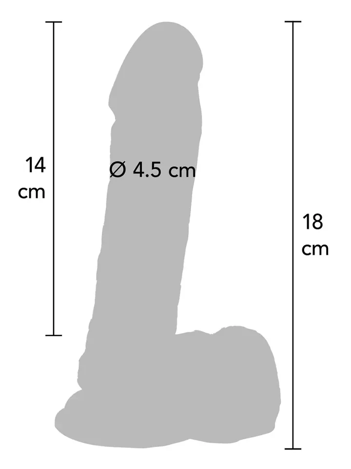 ToyJoy Get Real Dildo With Balls 18 cm - Lifelike dildo 2 [full]