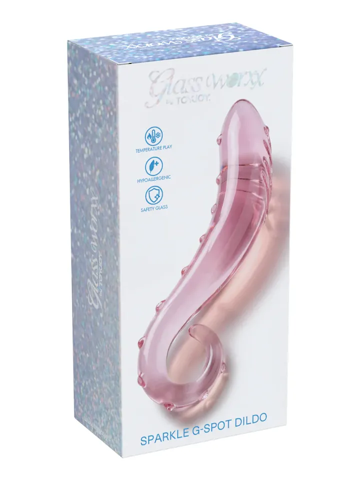 ToyJoy Glass Worxx Sparkle G-Spot Dildo - Glass dildo 3 [full]