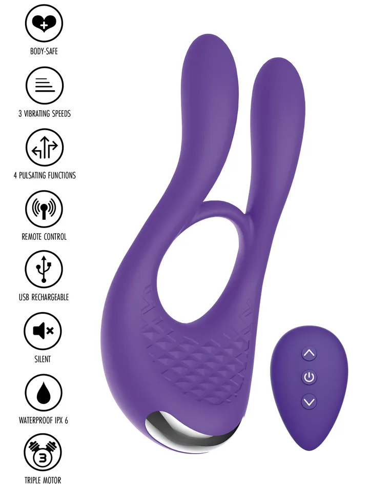 ToyJoy Joy Ride To Paradise C-Ring Remote - Vibrating cock ring 2