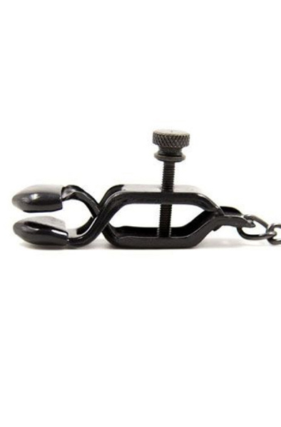 TOYZ4LOVERS Hard Nipple Clamps - Chest clamps with chain 2