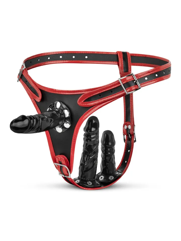 Triple Dildo Strap-On Harness - Strap-on with harness 1 [full]
