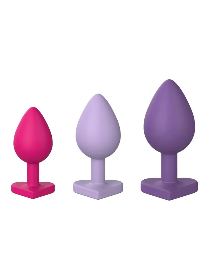 Triple Heart Anal Plug Set - Anal plug set 1 [full]
