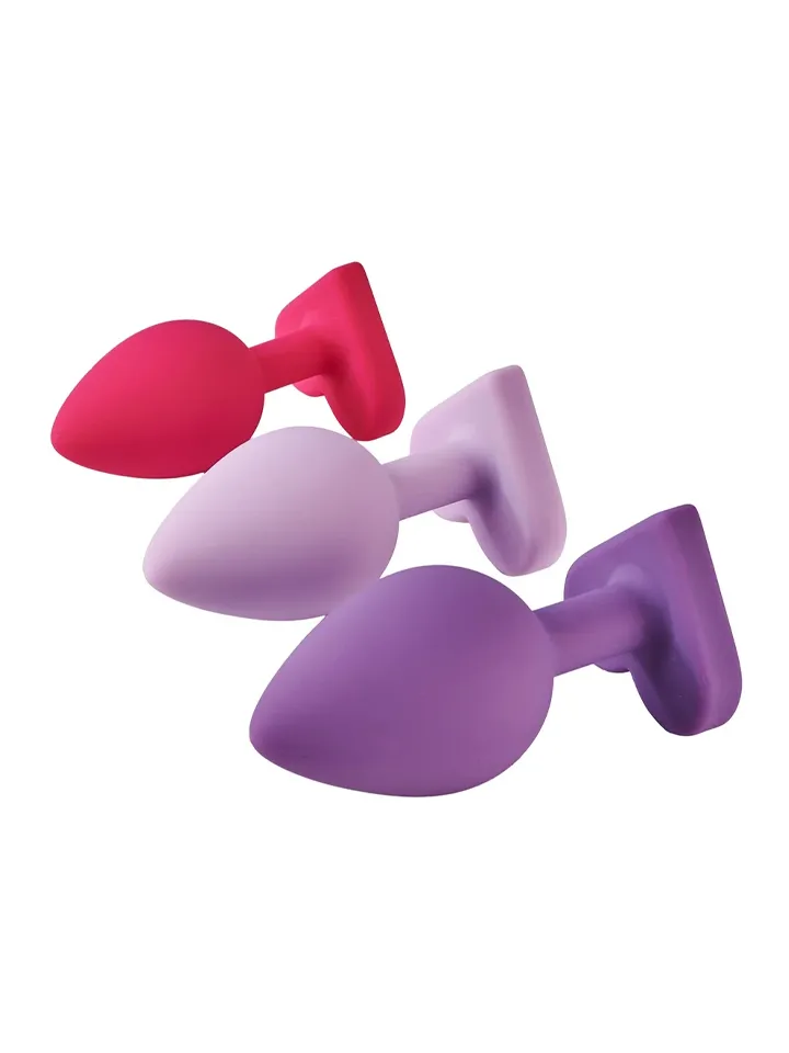 Triple Heart Anal Plug Set - Anal plug set 2 [full]