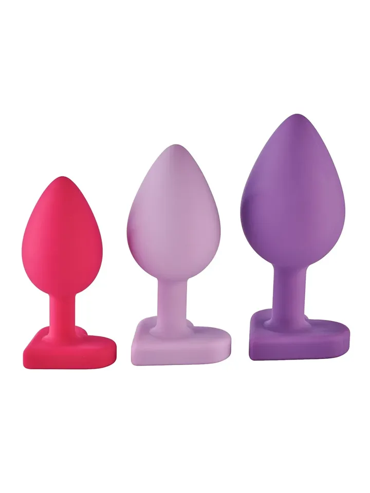 Triple Heart Anal Plug Set - Anal plug set 4 [full]
