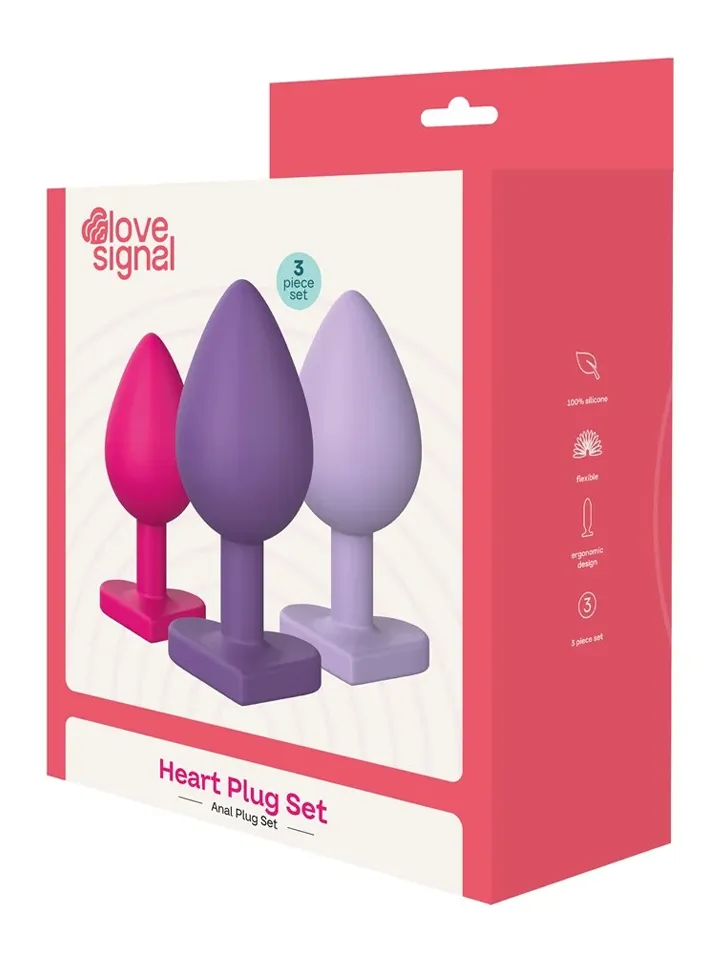 Triple Heart Anal Plug Set - Anal plug set 5 [full]