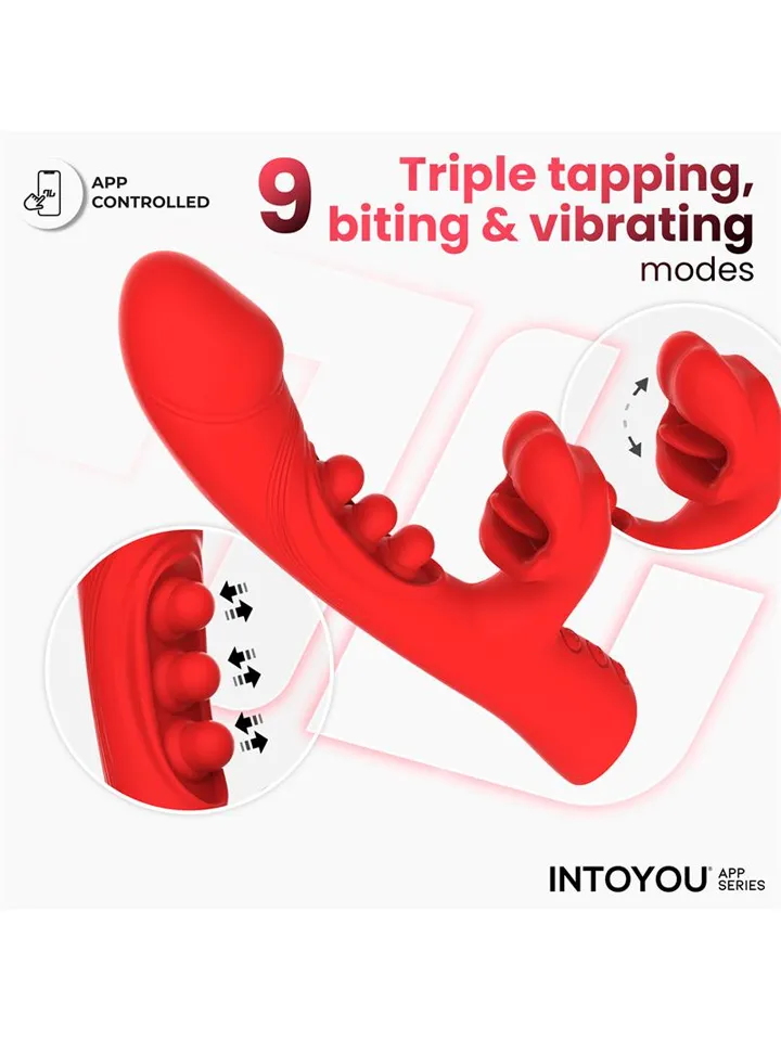 Trixy Vibrator With Tapping, Biting & App - App-controlled rabbitvibrator 2 [full]